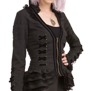 Corset jacket with lace